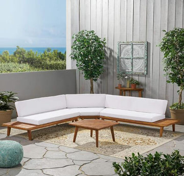 V Shaped 4-Piece Sofa Set