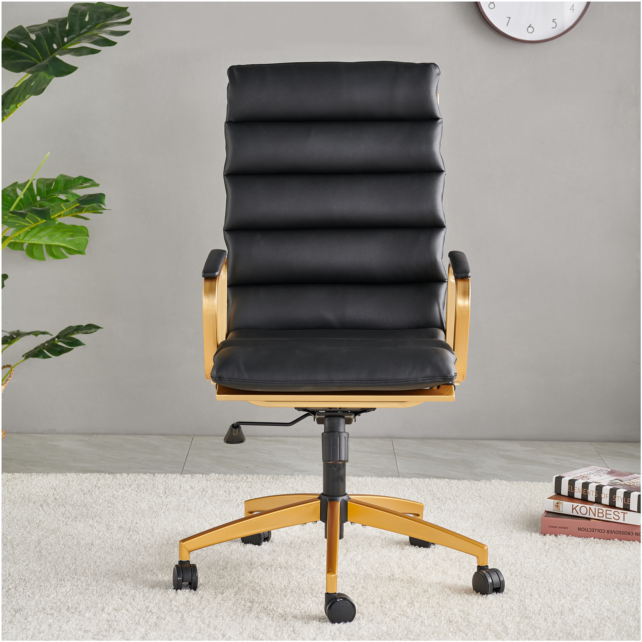 Ergonomic Leather Executive Office Chairs With Wheel