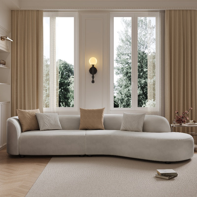 Nordic Light Luxury Curved French Sofa