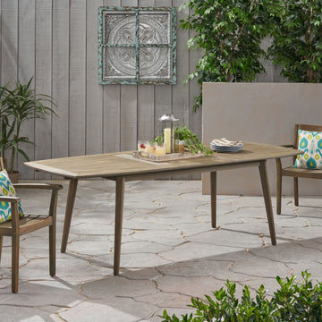 Outdoor Acacia Wood Expandable Dining Table