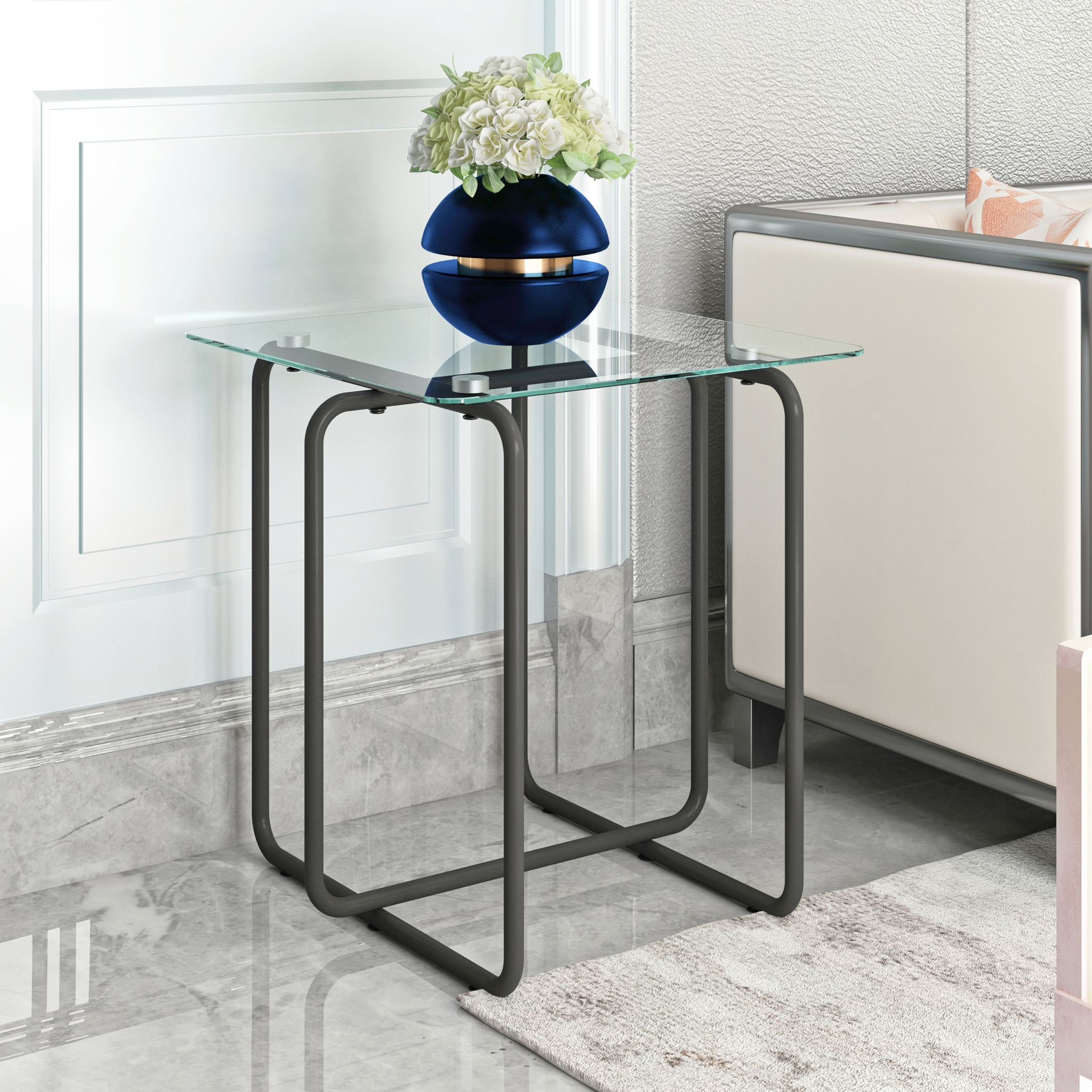 Modern Tempered Glass Coffee Table