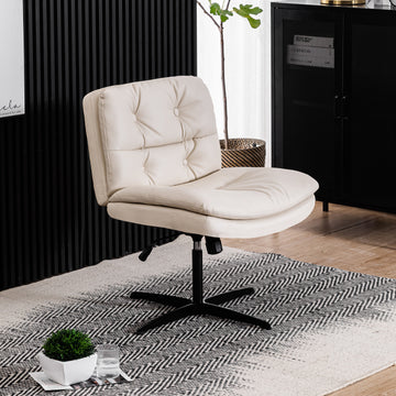 Large Size Armless Home Office Desk Chair