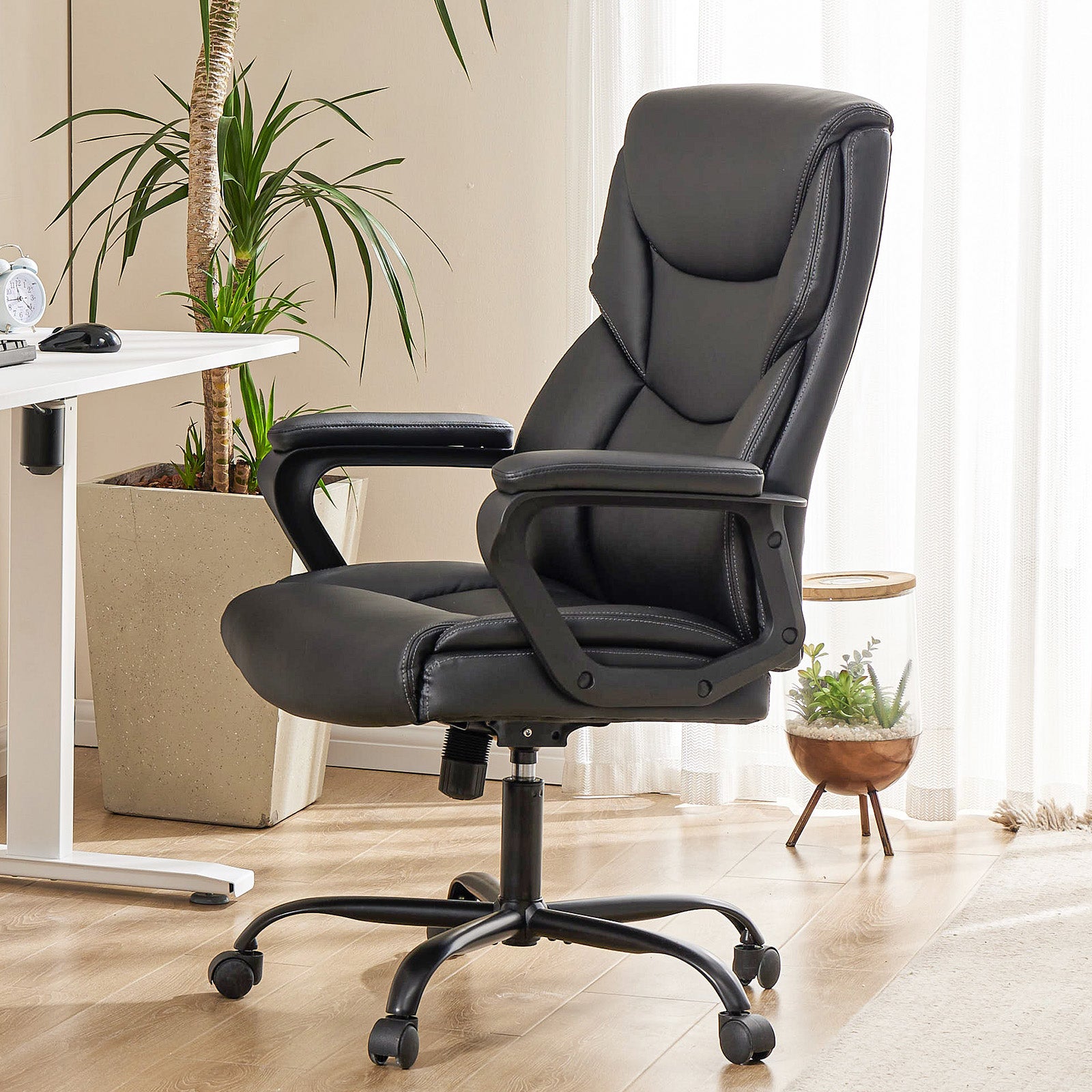 Ergonomic PU Leather Desk Chair