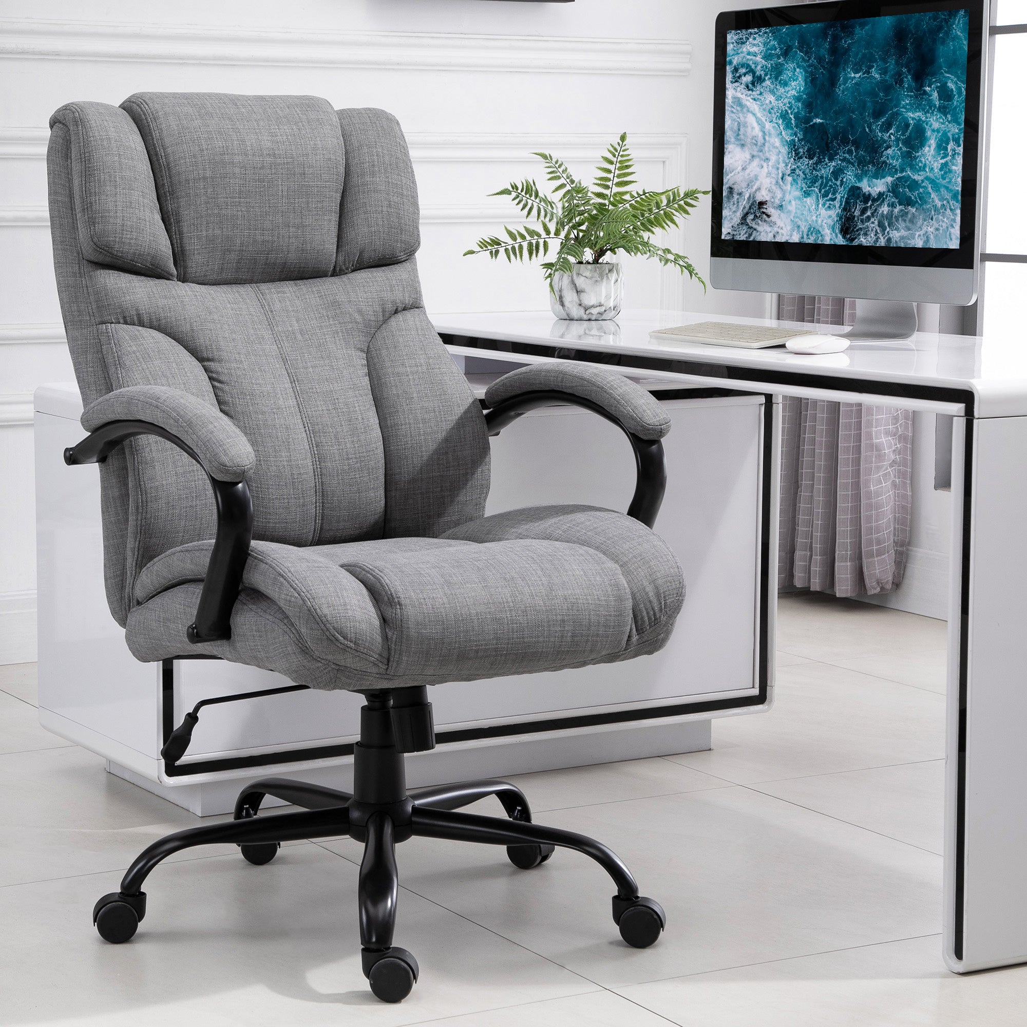 Ergonomic Executive Computer Chair with Adjustable Height