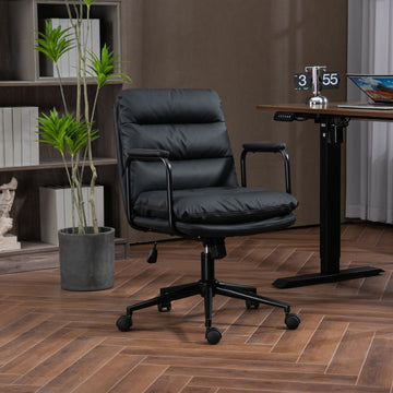 Ergonomic PU Leather Computer Rolling Swivel Chair