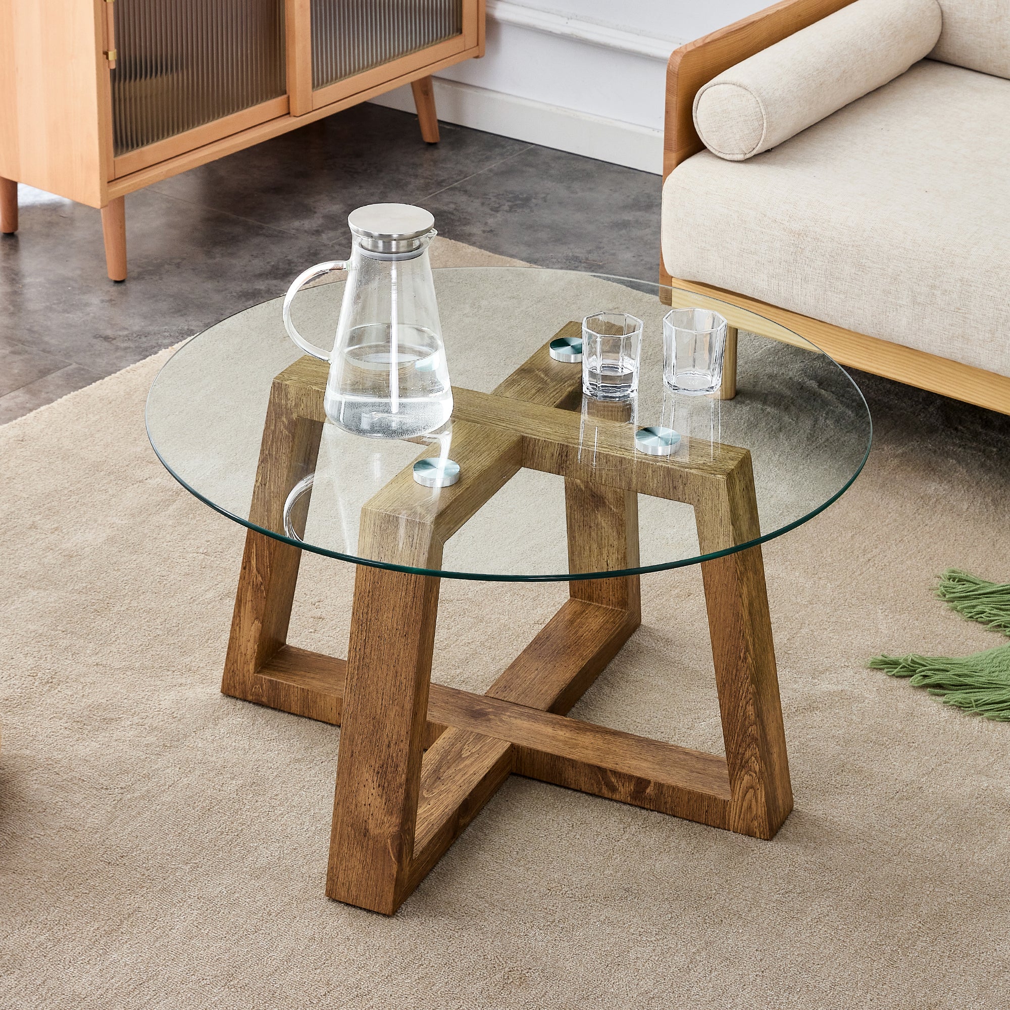 Modern Practical Circular Coffee And Tea Tables