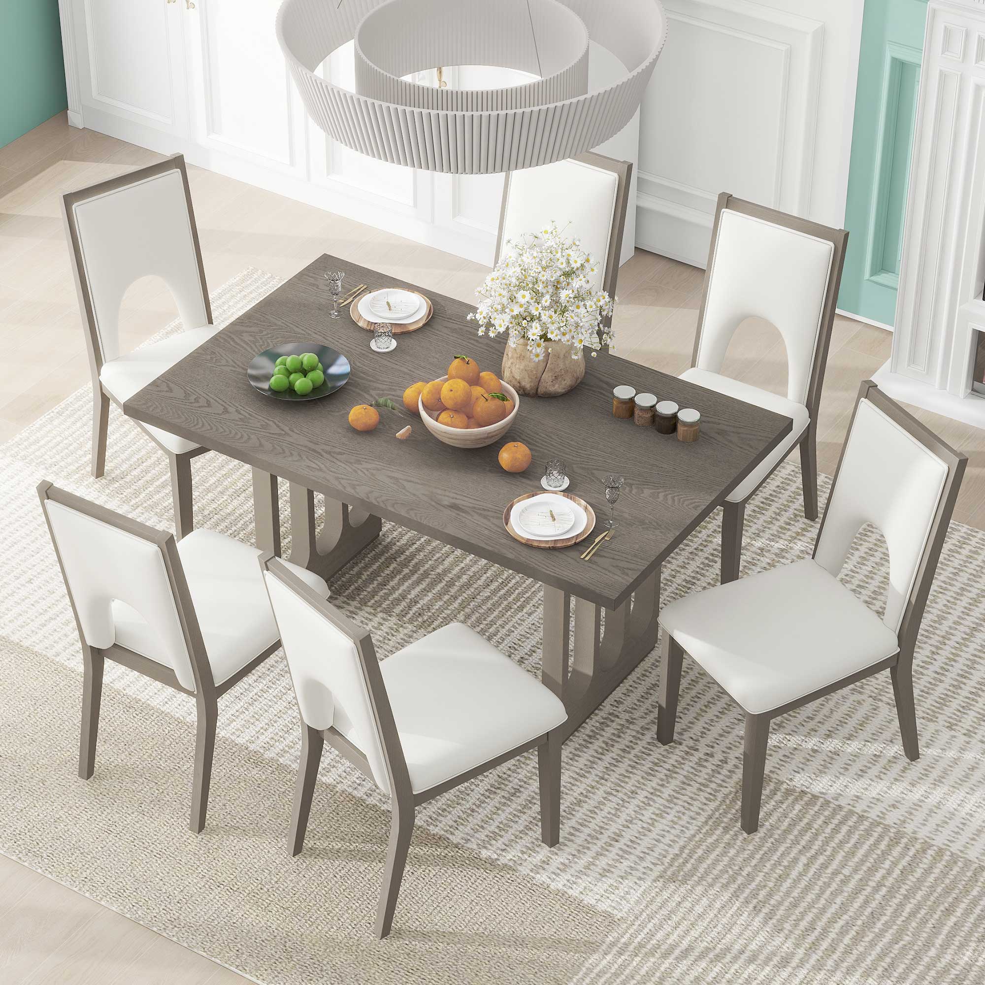 Wood Dining Table Set