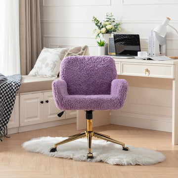 Artificial Rabbit Hair Home Office Chair