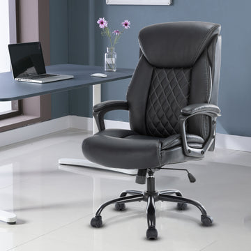 Executive Office Chair with Fixed Armrests