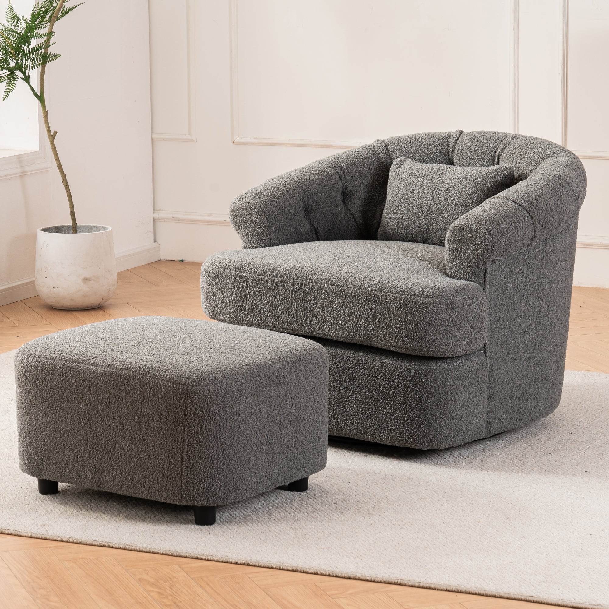 Single Sofa Armchair with Lounge Seat