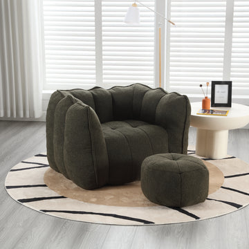 Soft Bean Bag Chair with High Resilient Foam For Living Room And Bedroom