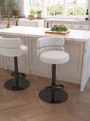 Modern Swivel Adjustable Height Bar Chairs