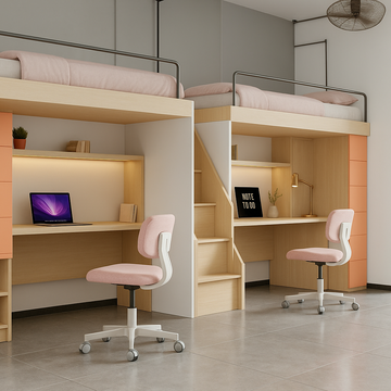 Compact Ergonomic Desk Chair – Space-Saving & Stylish for Home Office