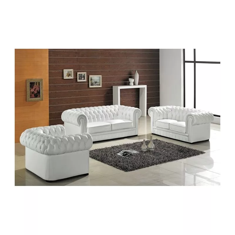 White Chester Sofa