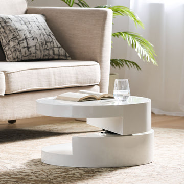 MODERNESQUE ROTATING COFFEE TABLE